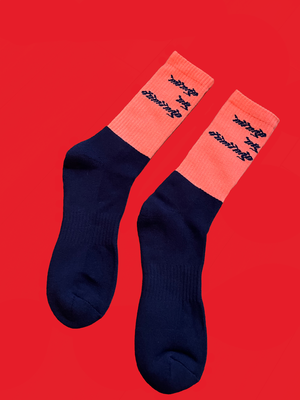 two-tone socks. - navy — mingo by domingo.